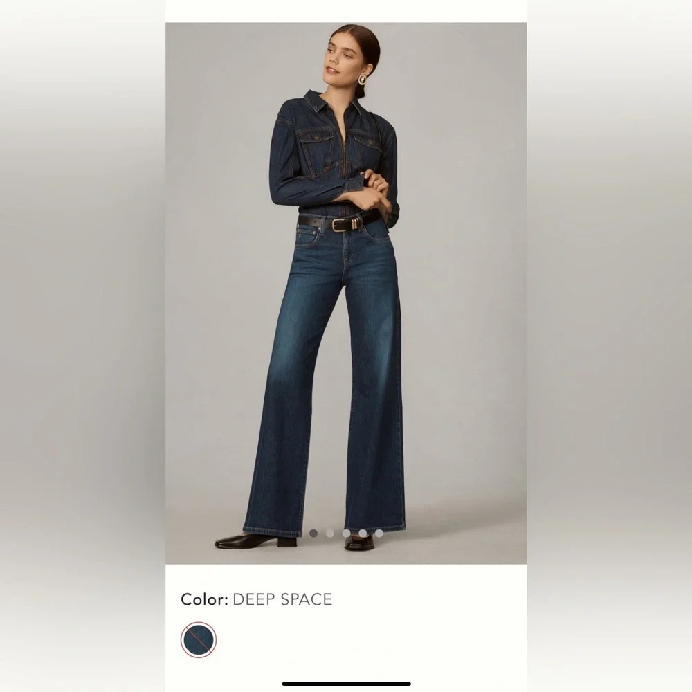 Etica Romi Mid-Rise Wide Leg Jeans Size 30 - Picture 1 of 12